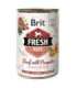 Brit Fresh Dog konzerva Beef with Pumpkin 400 g