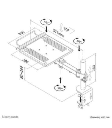 NB ACC DESK MOUNT 10-22"/NOTEBOOK-D100 NEOMOUNTS