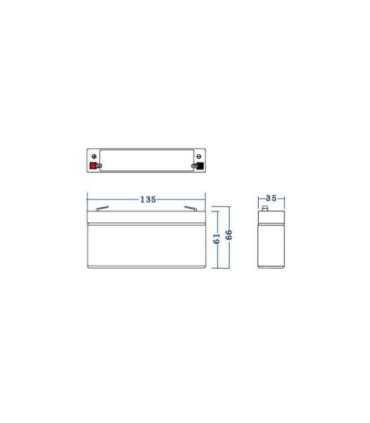 Battery AGM VRLA 6V 7.2Ah
