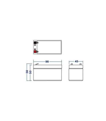 Battery AGM VRLA 12V 1.3Ah
