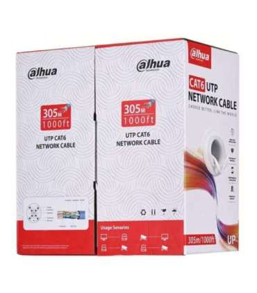 Dahua Technology PFM920I-6UN-C-V2 networking cable White 305 m Cat6 U/UTP (UTP)