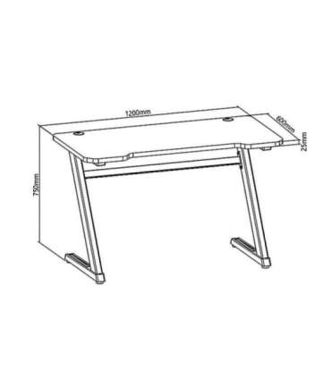 Black NanoRS Gaming Desk RS120