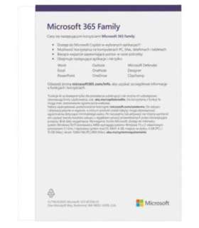 M365 Family PL 1Y 6U Win/Mac Box EP2-32382