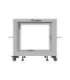 Lanberg Open Rack 19" 9U, adjustable OR01-6109-S 65.7 x 60 x 57.7 cm Gray