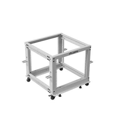 Lanberg Open Rack 19" 9U, adjustable OR01-6109-S 65.7 x 60 x 57.7 cm Gray