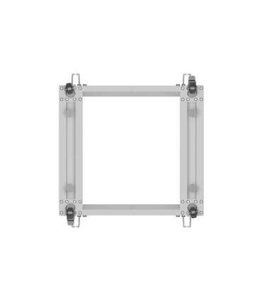 Lanberg Open Rack 19" 9U, adjustable OR01-6109-S 65.7 x 60 x 57.7 cm Gray