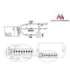 PIR motion sensor with external sensor 360s 800W MCE32
