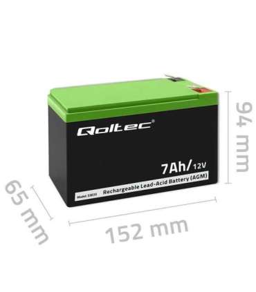 Gel battery | 12V | 7Ah | Max.72A | AGM