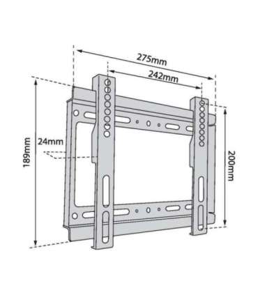 TV wall mount TB-250 up to 42 inches 40kg max VESA 200x200