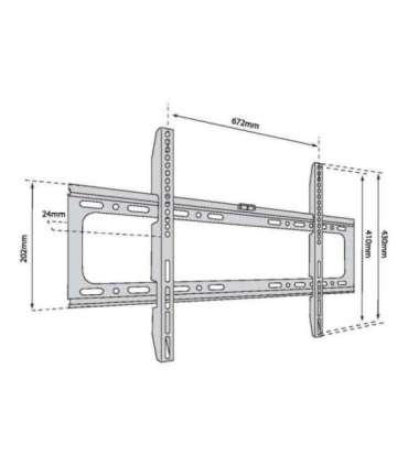 TV wall mount TB-750 up to 80 inches 60kg max VESA 600x400