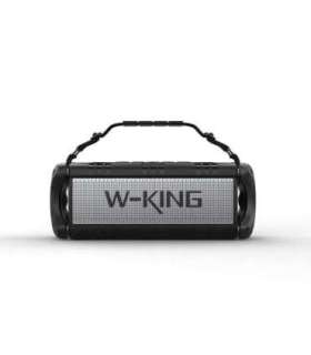 Głośnik bezprzewodowy Bluetooth W-KING D8 czarno -srebrny