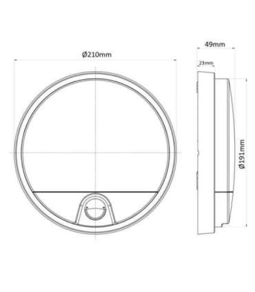 LED Lamp With IR Motion Sensor MCE291 W