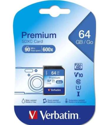 MEMORY SDXC 64GB UHS-I/VER44024 VERBATIM