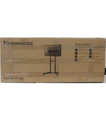 SALE OUT. Neomounts FL50-540BL1 TV trolley - 37-70" - max 50 kg - manual h 128,5-145 cm - VESA 100x100-600x400 - black |
