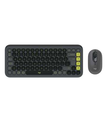 KEYBOARD +MOUSE COMBO POP ICON/GR/GREEN 920-013140 LOGITECH