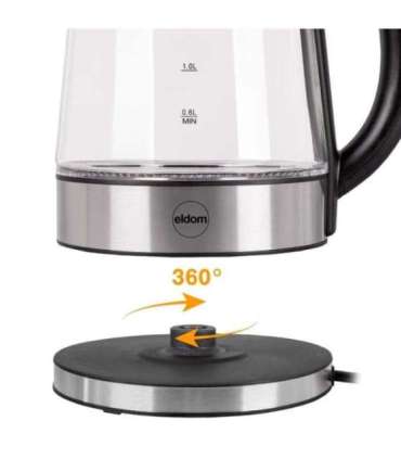 ELDOM C510B Lumi electric kettle 1.7 L 2200 W White