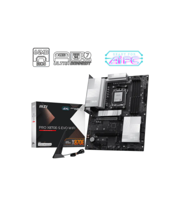 MSI PRO X870E-S EVO WIFI Processor family AMD Processor socket AM5 DDR5 Supported hard disk drive interfaces
