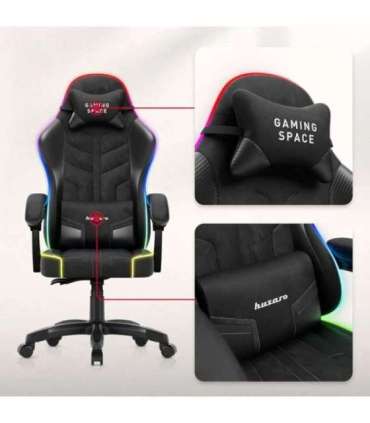 Fotel gamingowy Huzaro Force 2.7 RGB Black