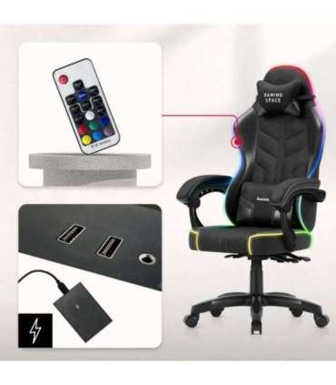Fotel gamingowy Huzaro Force 2.7 RGB Black