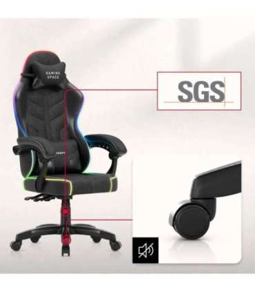 Fotel gamingowy Huzaro Force 2.7 RGB Black