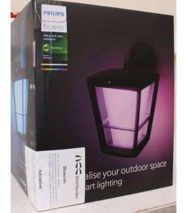 SALE OUT. Philips Hue WCA Econic Outdoor Wall Lantern 15 W 2000-6500 Hue White Colour Ambiance DAMAGED PACKAGING