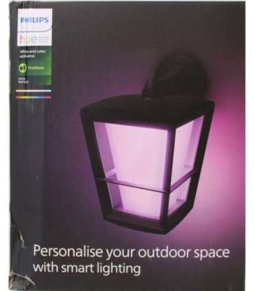 SALE OUT. Philips Hue WCA Econic Outdoor Wall Lantern 15 W 2000-6500 Hue White Colour Ambiance DAMAGED PACKAGING