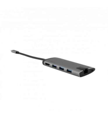 Verbatim 49142 USB-C Multiport Hub, 3x USB 3.2 Gen 1, HDMI, MicroSD/ TransFlash, RJ45