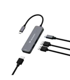 Verbatim 32155 USB-C Essentials Multiport Hub, HDMI, 3840x2160p, USB Type-C PD, USB Type-A 3.2 Gen 1