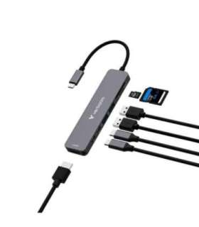 Verbatim 32158 USB-C Essentials Multiport Hub, HDMI 2160p, USB-C, 2x USB-A 3.2 Gen 1, SD & microSD