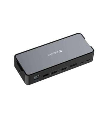 Verbatim 32171 CDS-15 USB-C Pro Docking Station, USB 3.2 Gen 1, USB-C 100 W, 3.5 mm, Silver