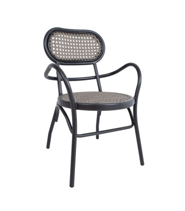 Tool BOLGHERI must 56x62xH83cm, alumiiniumraam, plastikpunutis