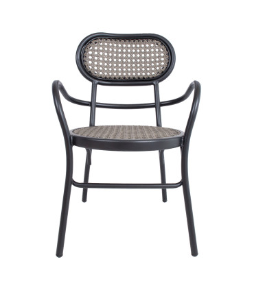 Садовый стул BOLGHERI 56x62xH83см, коричневый / черный