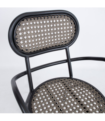 Tool BOLGHERI must 56x62xH83cm, alumiiniumraam, plastikpunutis