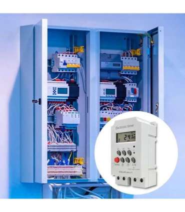 Electronic timer PC0629, DIN rail