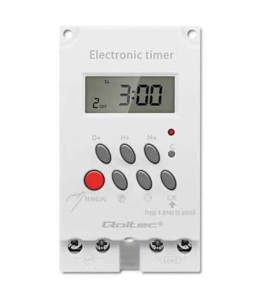 Electronic timer PC0629, DIN rail