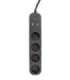 Smart Power Strip Tuya 4xDE 2xUSB-A 1xUSB-C Black