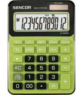 Calculator SEC 372GN Table, 12 Digit LCD