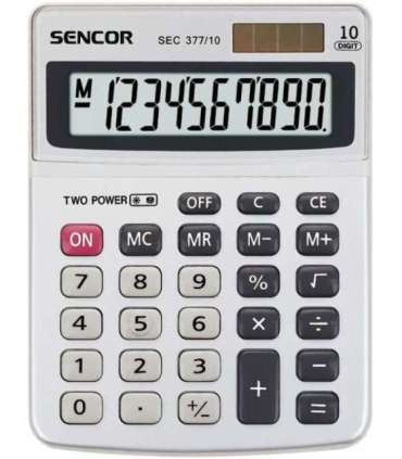 Calculator SEC 377/10 Table, 10 Digit LCD