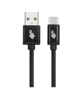 USB - USB C 3 m. cable tape black