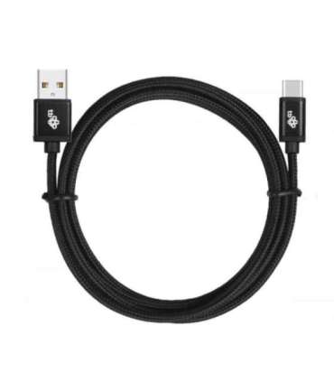 USB - USB C 3 m. cable tape black
