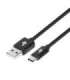 USB - USB C 3 m. cable tape black