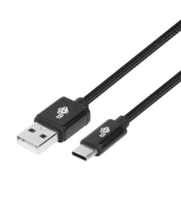 USB - USB C 3 m. cable tape black