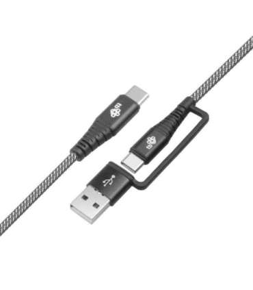 USB A/C - USB C Cable 1,2 m black