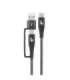 USB A/C - USB C Cable 1,2 m black