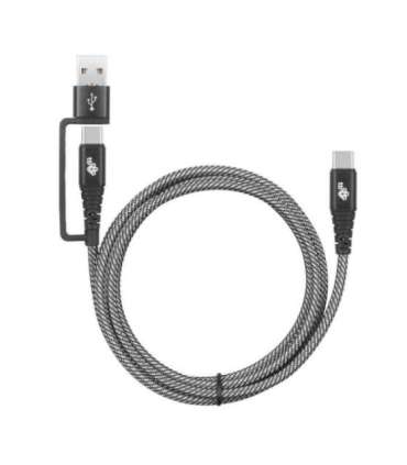 USB A/C - USB C Cable 1,2 m black