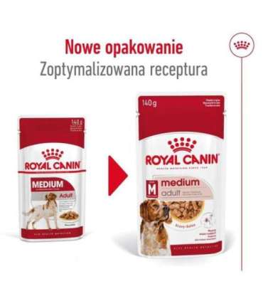 ROYAL CANIN SHN Medium Adult in sauce - wet food for adult dogs - 10x140g