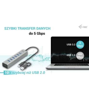 Hub USB-C Charging Metal HUB 7 Port