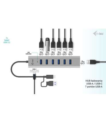 Hub USB-C Charging Metal HUB 7 Port