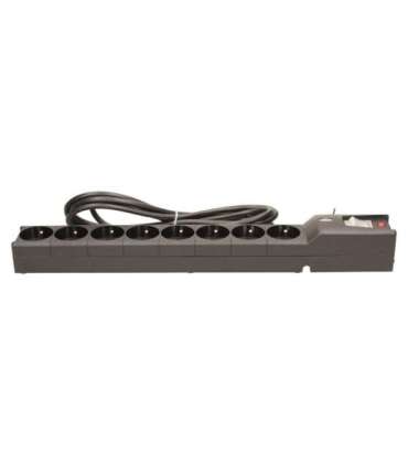 Listwa przeciwprzepięciowa LXA 816, 3L, 3,0m, czarna