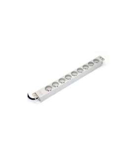1U aluminum PDU rackmoun table 16A 9x outlet